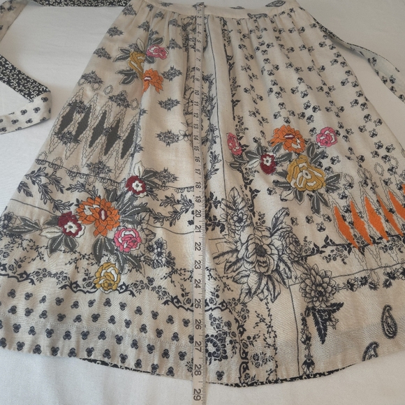 Anthropologie Vineet Bahl Women's Devi Floral Embroidered Midi Skirt - Picture 14 of 14